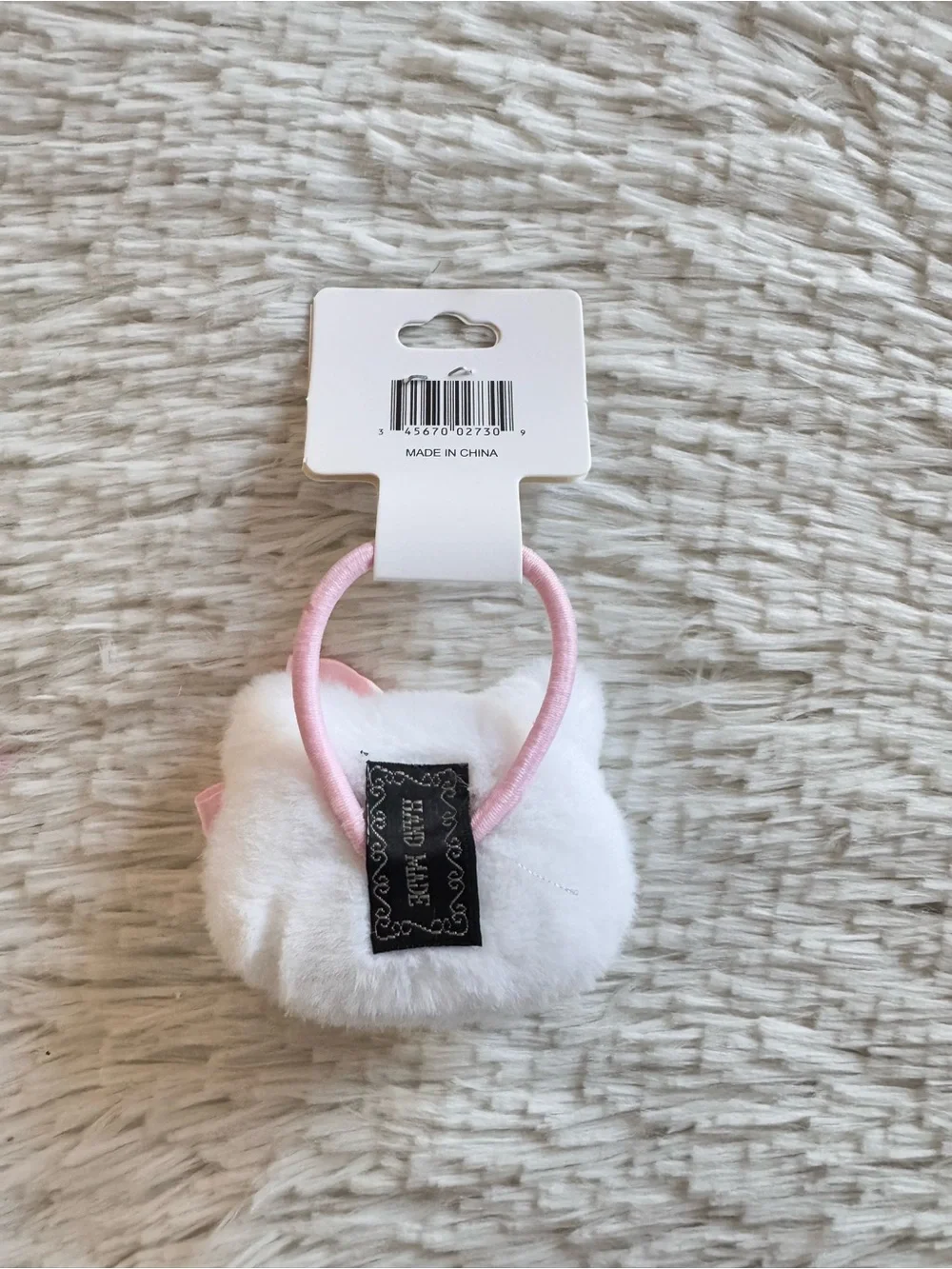 Hello kitty Plush with Pink Bow hair tie